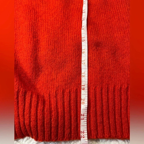 Hunt club woman Shetland Wool sweater. Burnt orange Crew next pull over size L - Picture 17 of 17
